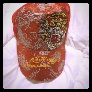 Red ED hardy hat